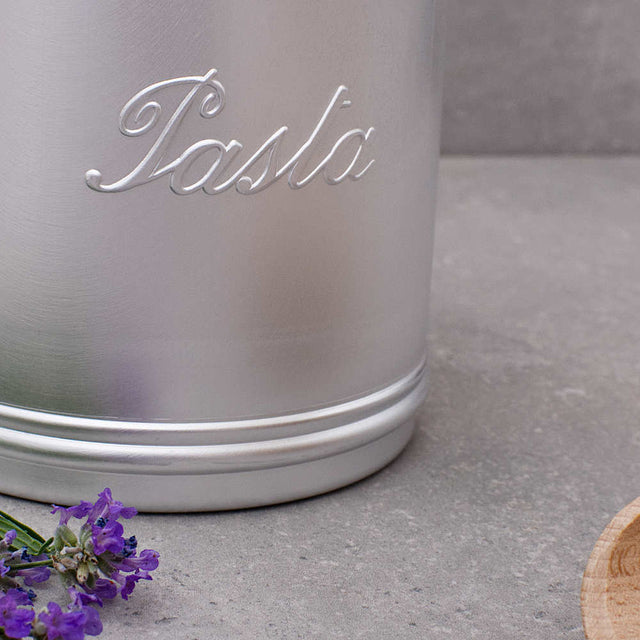 Large Aluminium Dried Food Storage Canister H20 x W13cm