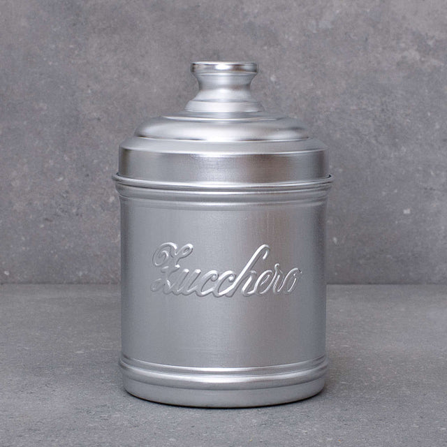 Small Aluminium Dried Food Storage Canister H16 x W10cm