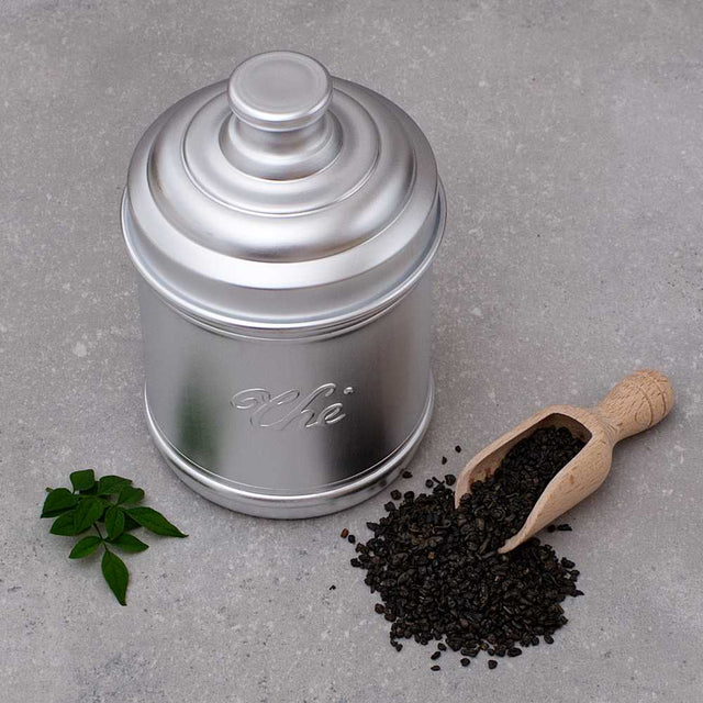 Small Aluminium Dried Food Storage Canister H16 x W10cm