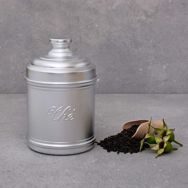 Small Aluminium Dried Food Storage Canister H16 x W10cm