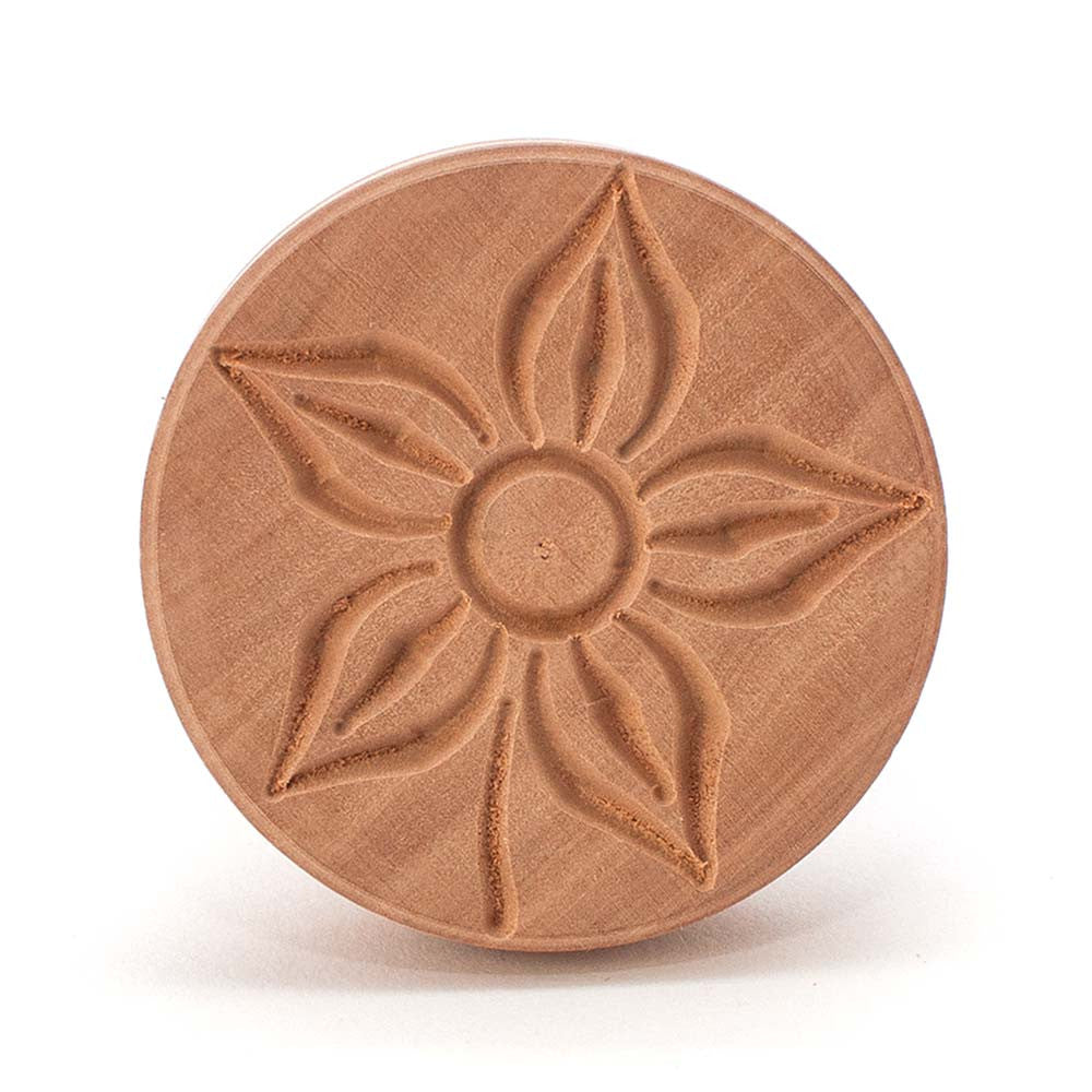 Pearwood 'Fiore' Flower Corzetti Stamp / Press Mould