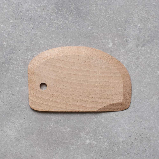 Curved Wooden Dough / Bench Scraper and Cutter