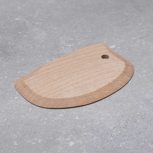 Curved Wooden Dough / Bench Scraper and Cutter