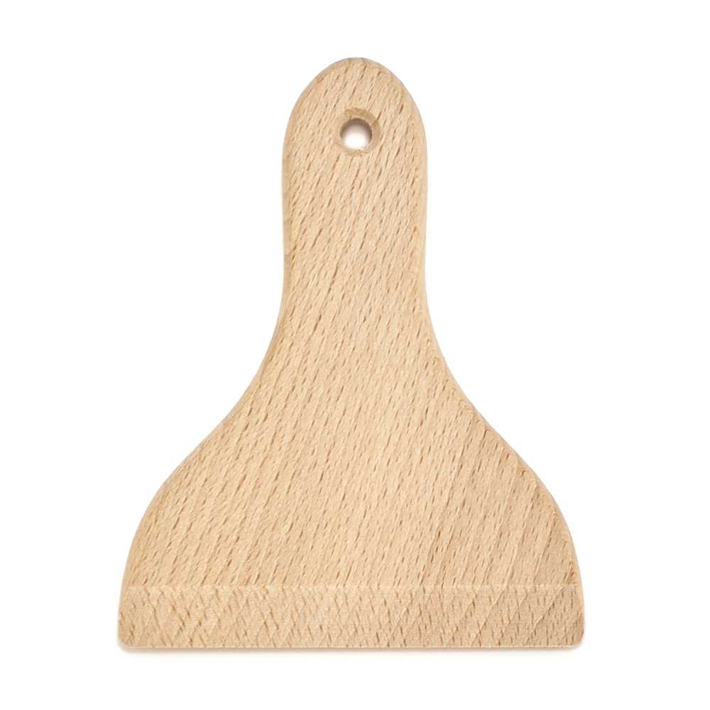 Italian Beech wood pastry dough scraper