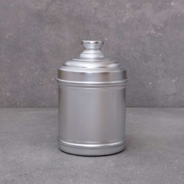 Small Aluminium Dried Food Storage Canister H16 x W10cm