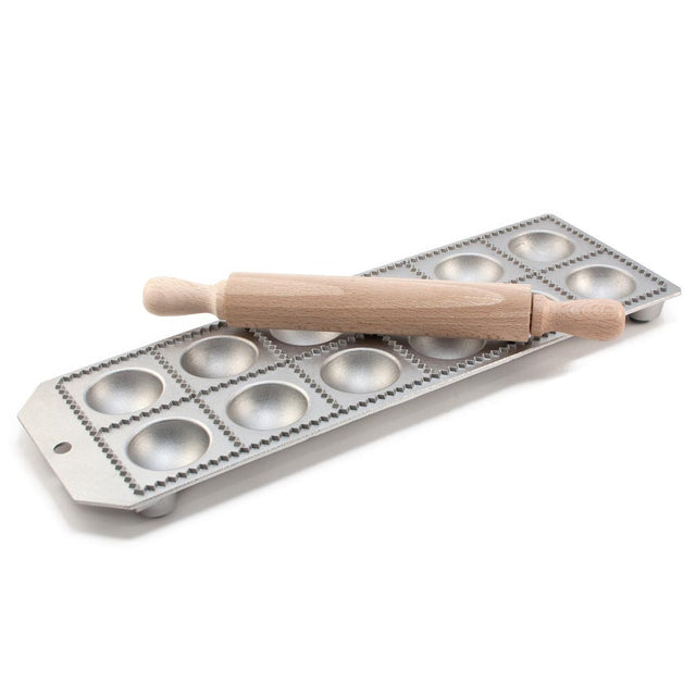 Medium Round Ravioli Tray L32 x W11.5cm- each raviolo measures 5 x 5cm, makes 12 pieces
