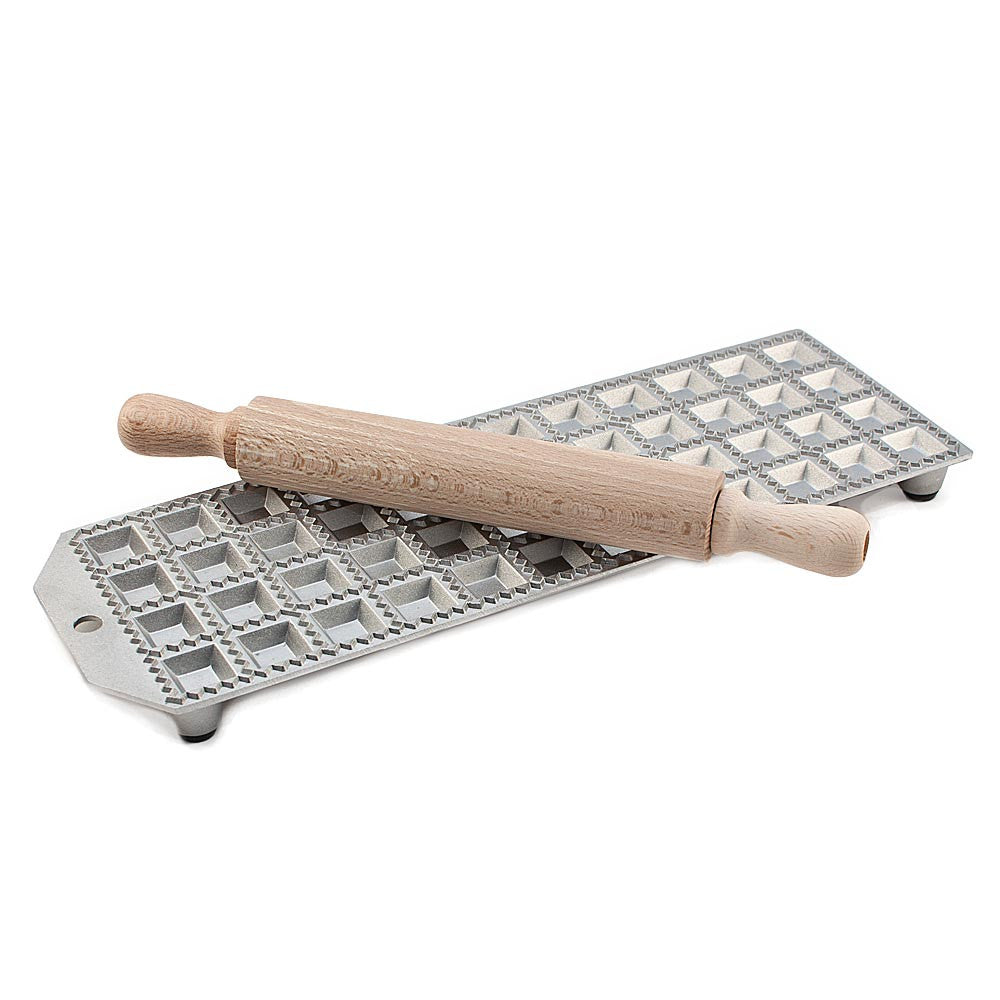 Micro Ravioli Tray L28 x W10cm- each raviolo measures 1.6 x 1.6cm, makes 48 pieces