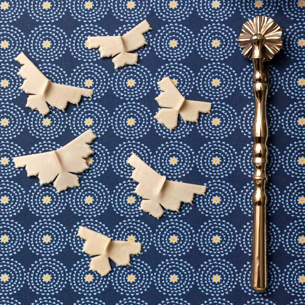 No.100 Sardinian Pasta & Pastry Brass Wheel Cutter