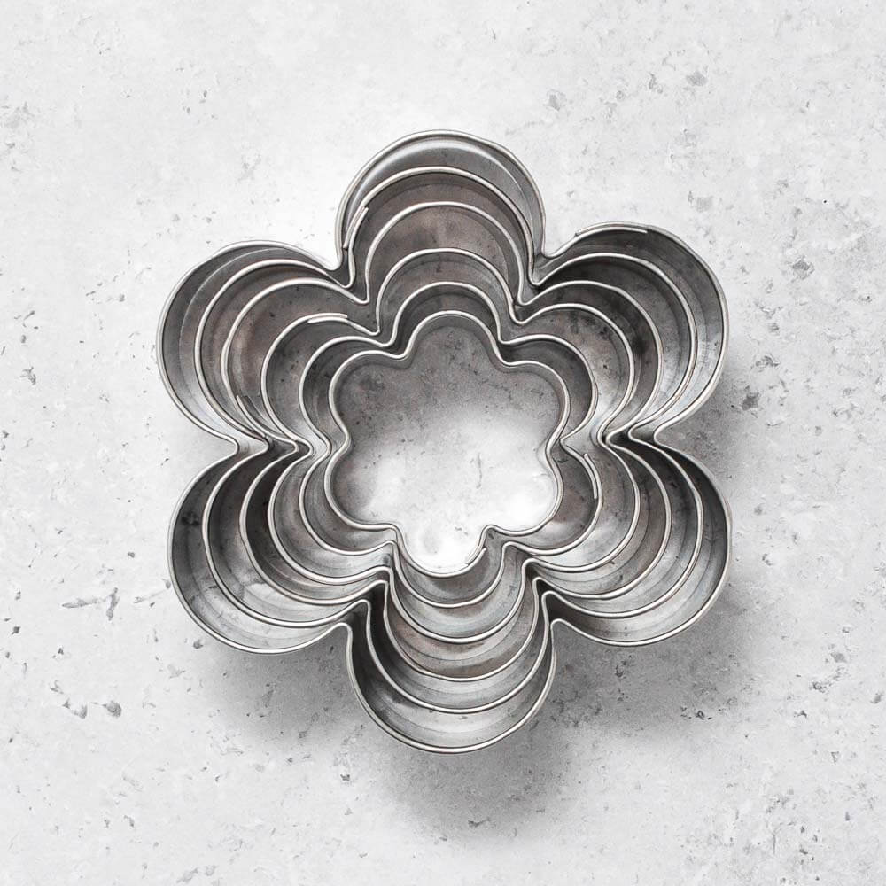 Set of Six Flower Cookie Cutters