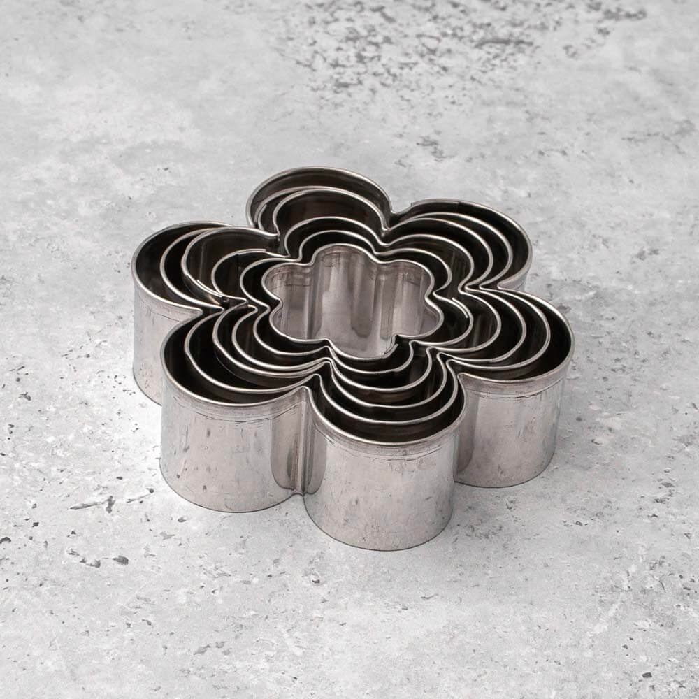 Set of Six Flower Cookie Cutters