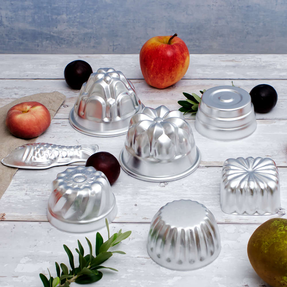 Mini Aluminium Stepped Pudding / Jelly Mould 8cm