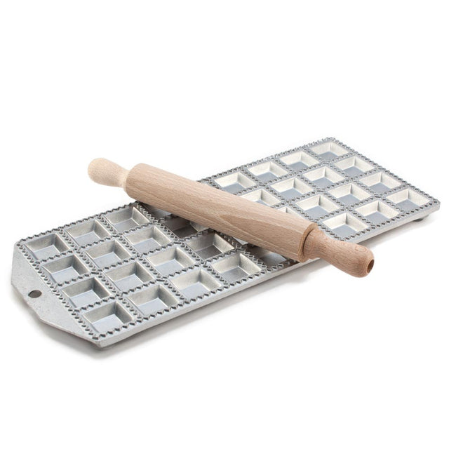 Small Ravioli Tray L31 x W13.5cm- each raviolo measures 3 x 3cm, makes 36 pieces