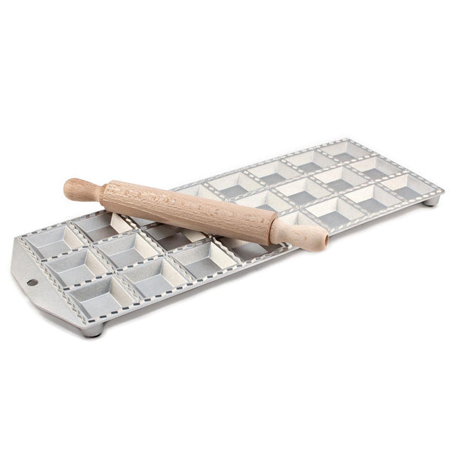 Medium Ravioli Tray L37 x W14.5cm- each raviolo measures 3.8 x 3.8cm, makes 24 pieces