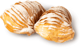 Sfogliatelle / Apolline / Aragostine Pastries filled with Lemon, Pistachio or Hazelnut Cream 200g tray