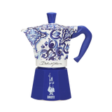 Bialetti Dolce & Gabbana Moka Express Blu Mediterranean Stovetop Coffee Maker
