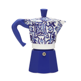 Bialetti Dolce & Gabbana Moka Express Blu Mediterranean Stovetop Coffee Maker