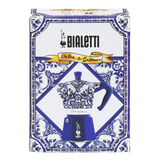 Bialetti Dolce & Gabbana Moka Express Blu Mediterranean Stovetop Coffee Maker