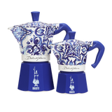 Bialetti Dolce & Gabbana Moka Express Blu Mediterranean Stovetop Coffee Maker