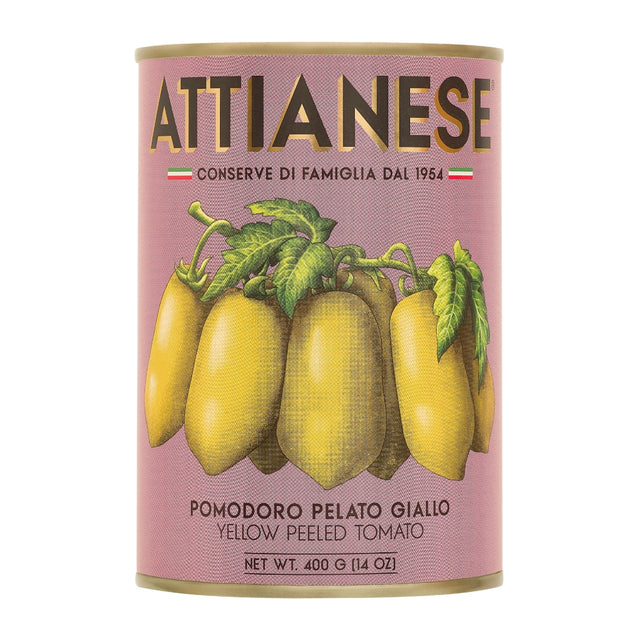 Attinese italian yellow plum tomatoes retro styled tin 400g
