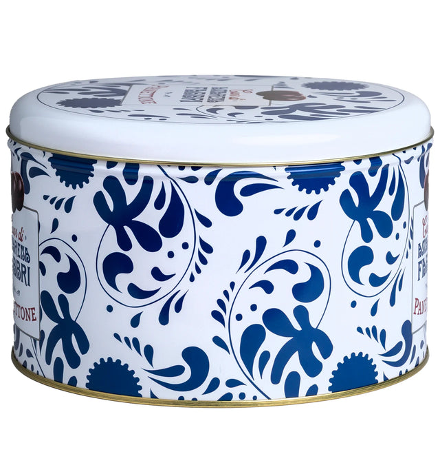 Cuor di Amarena Fabbri Panettone with Candied Black Cherries in Tin 500g