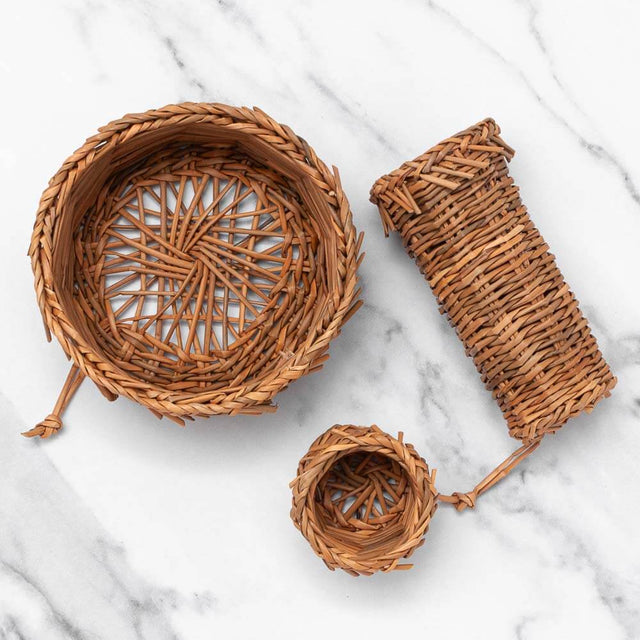 Natural Rush Ricotta Cheese Basket 'Fuscella'