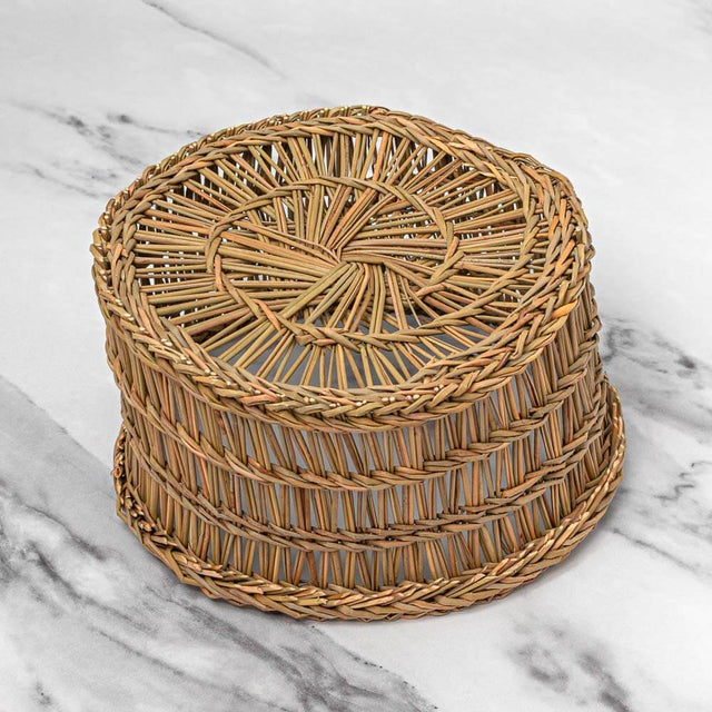 Natural 'Canestri' Rush Cheese Basket for Canestrato