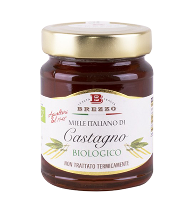 Brezzo Chestnut Pure Italian Honey Organic 350g