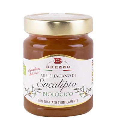 Brezzo Eucalyptus Pure Italian Honey Organic Raw Cold Extracted 350g