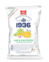 San Carlo Lime & Pink Pepper Flavoured Potato Chips / Crisps 50g