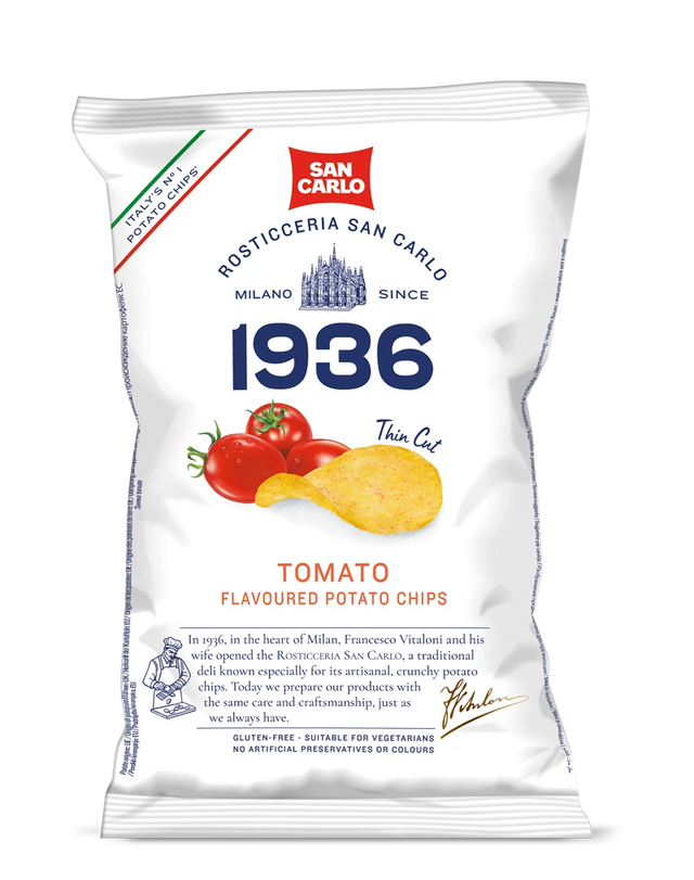 San Carlo Tomato Flavoured Potato Chips / Crisps 50g