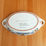 Ricco Deruta Maiolica Ceramic Oval Baking Dish 30cm