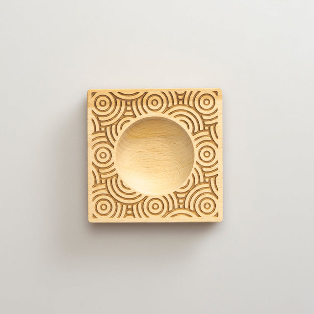 Wooden Single Large Ravioli 'Circles' Pasta Mould