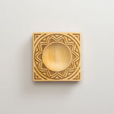 Wooden Single Large Ravioli 'Mandala' Pasta Mould