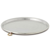 Traditional Italian Hammered Solid Copper Farinata Pan Chickpea Pancake Baking Tray 34cm