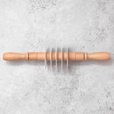 Adjustable Five Wheel Straight Edge Pasta or Pastry Rolling Pin Cutter with Plastic Blades