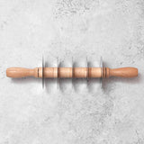 Adjustable Five Wheel Straight Edge Rolling Pin Pasta or Pastry Cutter with Stainless Steel Blades