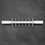 Adjustable Seven Wheel Straight Edge Rolling Pin Pasta or Pastry Cutter with Plastic Blades