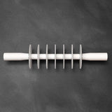 Adjustable Seven Wheel Zigzag / Fluted Edge Rolling Pin Pasta or Pastry Cutter with Plastic Blades