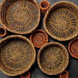 Natural 'Canestri' Rush Cheese Basket for Canestrato