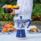 Bialetti Dolce & Gabbana Moka Express Blu Mediterranean Stovetop Coffee Maker