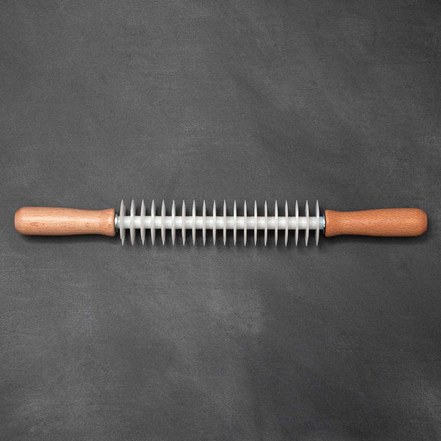 Crostata Tart Lattice Pastry Cutter Rolling Pin with Plastic Blades