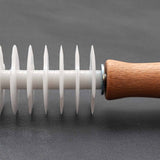 Crostata Tart Lattice Pastry Cutter Rolling Pin with Plastic Blades