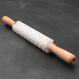 Crostata Tart Lattice Pastry Cutter Rolling Pin with Plastic Blades