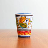 Set of 2 Limoncello Deruta Maiolica Ceramic Cups / Shot Glasses