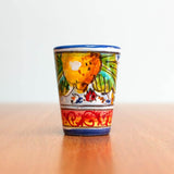 Set of 2 Limoncello Deruta Maiolica Ceramic Cups / Shot Glasses