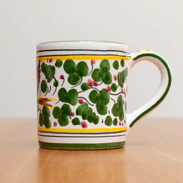 Green Arabesco Deruta Maiolica Mug