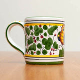 Green Arabesco Deruta Maiolica Mug