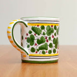 Green Arabesco Deruta Maiolica Mug