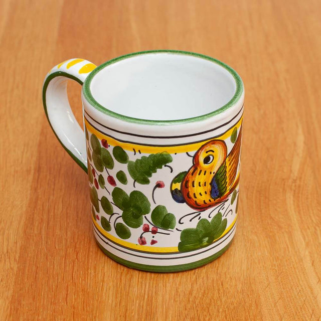 Green Arabesco Deruta Maiolica Mug