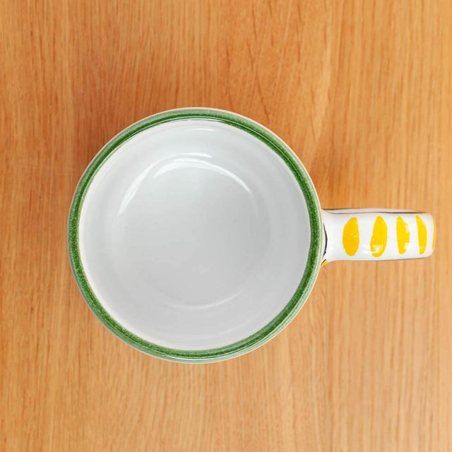 Green Arabesco Deruta Maiolica Mug